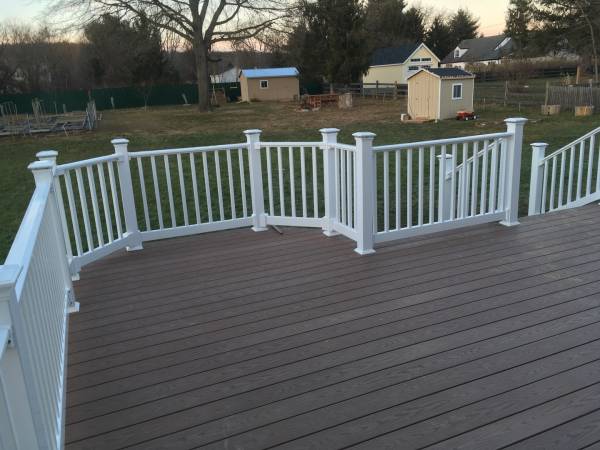 two story deck after repair work was completed
