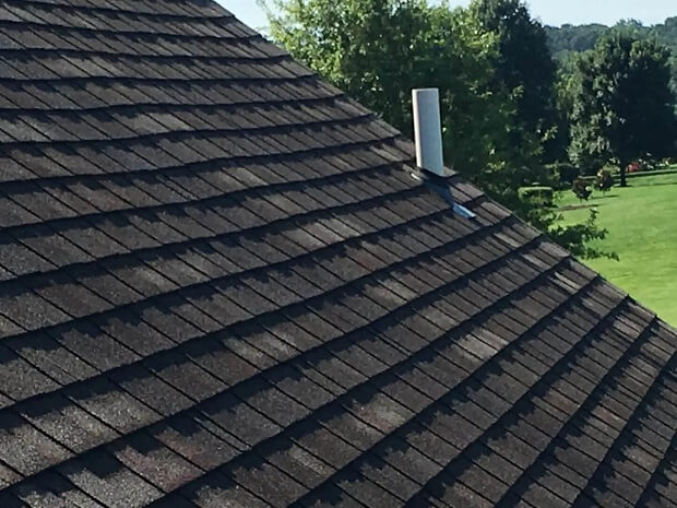 finished roof repair job in Paradise PA by Paradise Ridge Builders